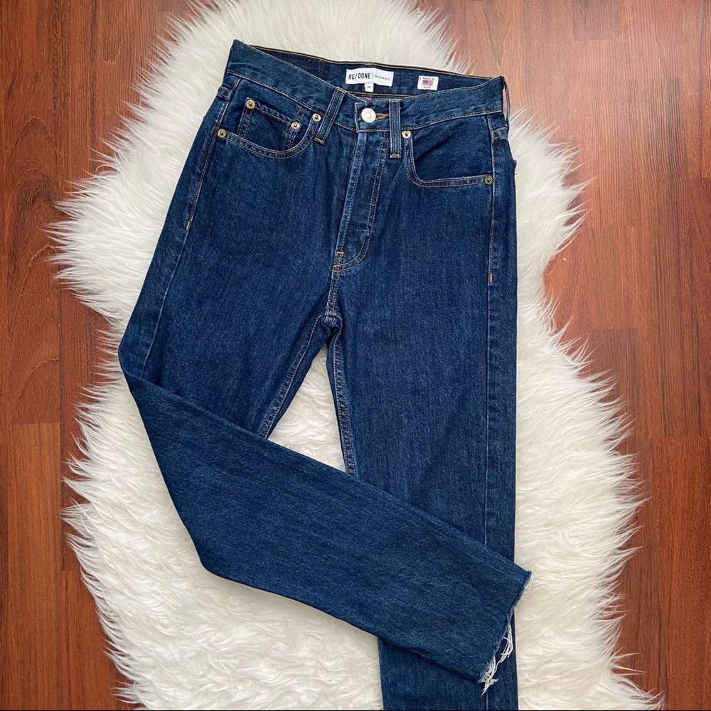 Re/Done Originals High Rise Rigid Crop 24